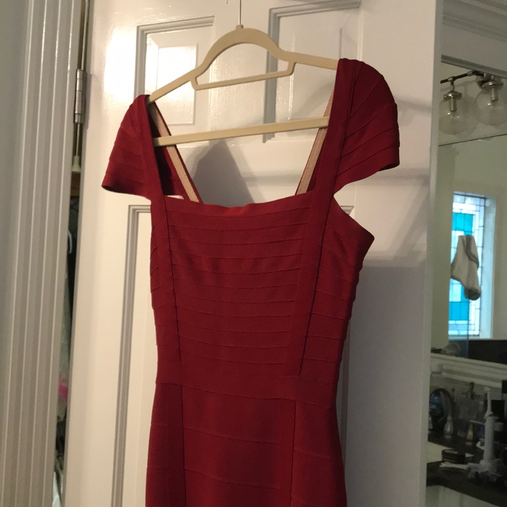 Herve Leger Red Dress